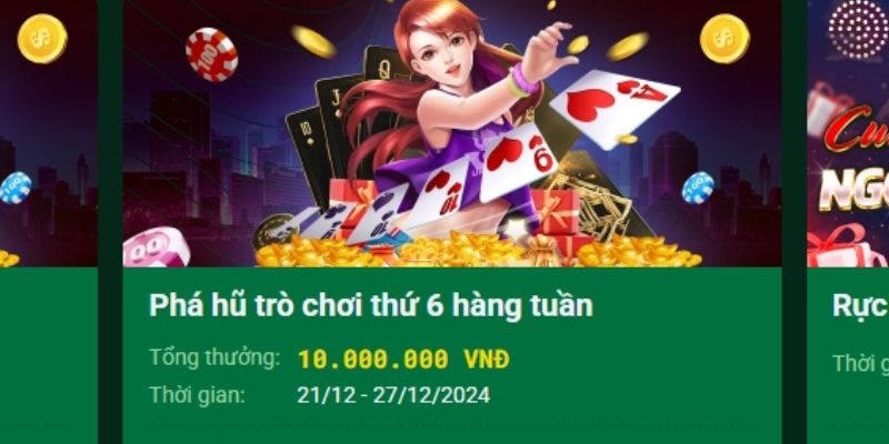 Trang Chủ 25 Chuong trinh dac biet khi choi no hu vao thu 6 hang tuan5
