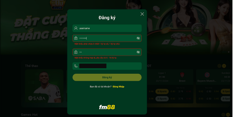 Hướng Dẫn Tải App FM88 Và Tham Gia Đặt Cược Trực Tuyến 4 Dang ky va Dang nhap FM88 2